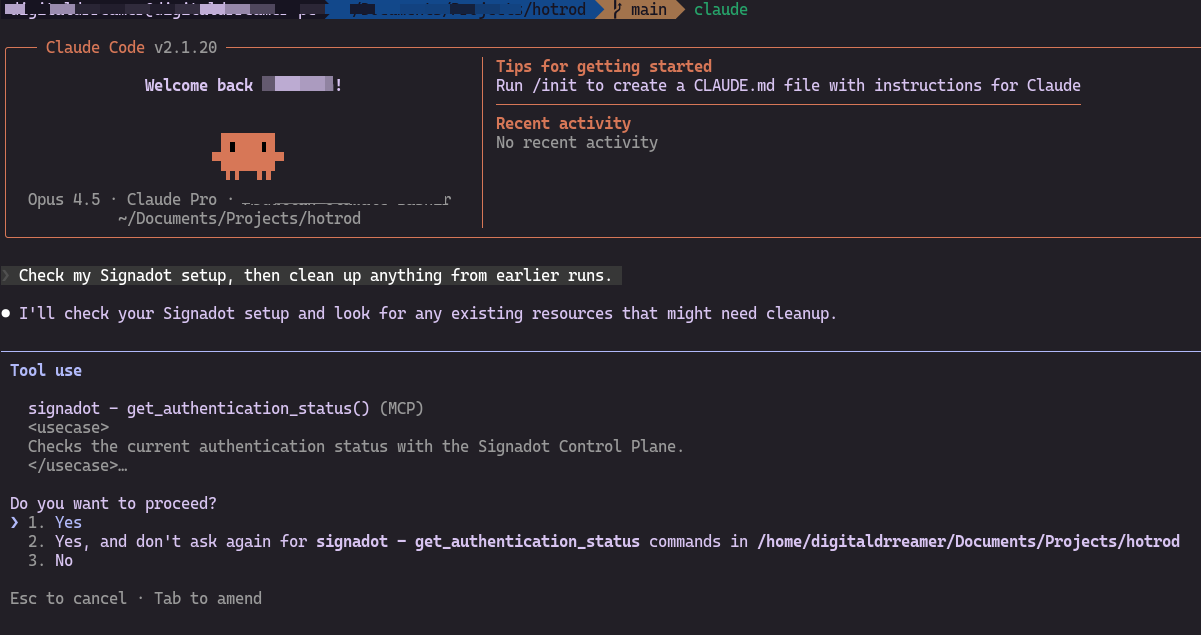 Claude Code dashboard for hotrod project