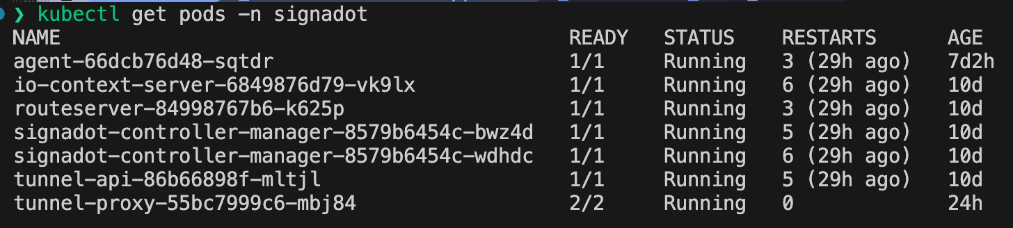 signadot operator resources