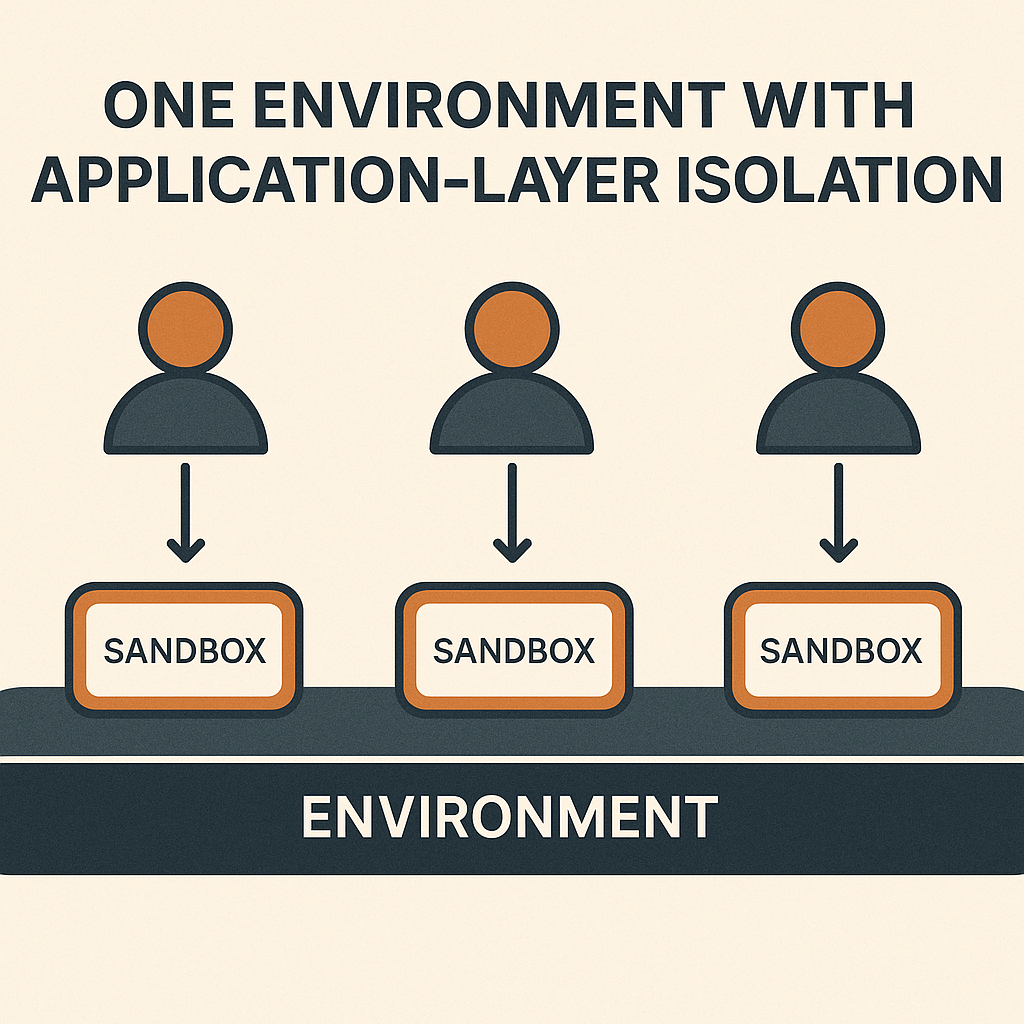 One environment with application-layer isolation