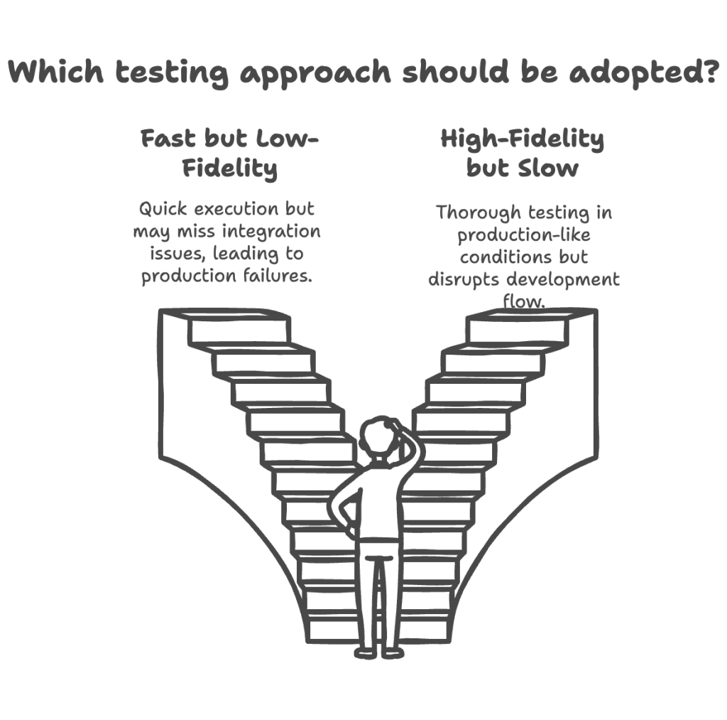 Trade-offs: Fast, but low fidelity vs. high-fidelity but slow